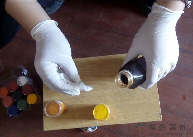 家具补漆修复技术色粉调色核心原理（三原色混合法则）(图1)