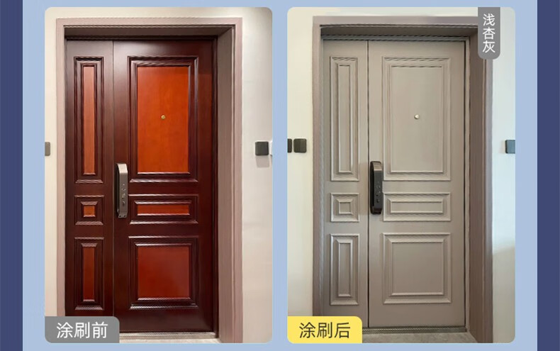 木门翻新：花小钱提升家居质感的 "神操作"(图2)