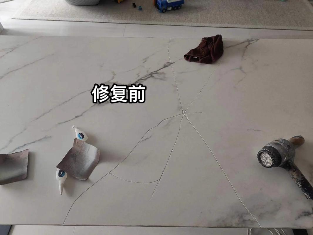 岩板餐桌断裂修复攻略：避开3个坑，承重恢复150kg(图1)