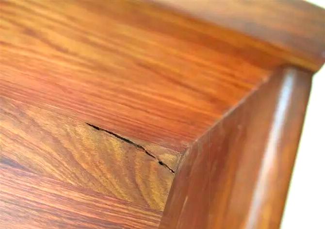 实木家具大裂缝修复（宽度＞0.5mm）的注意事项有哪些？(图1)