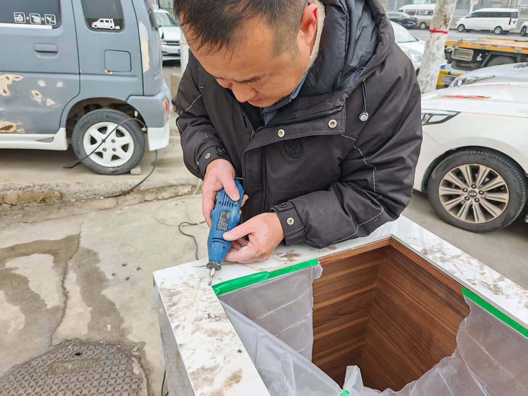 岩板断裂修复全过程(图1)